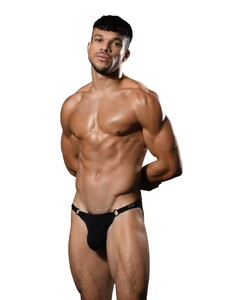 Фото - Мужские слипы Andrew Christian черного цвета Low Cut Ring - Men box