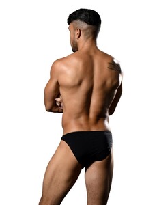 Фото - Мужские слипы Andrew Christian черного цвета Low Cut Ring - Men box