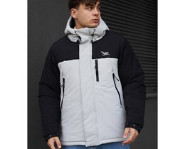 Фото - Базова куртка на зиму Staff pix black & light gray - Men box