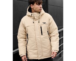 Фото - Мужская куртка в бежевом цвете Staff pix beige - Men box