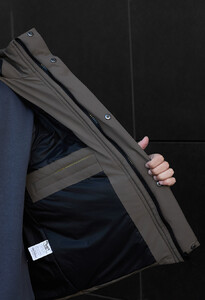 Фото - Зимова куртка в кольорі темний хакі Staff golu dark khaki - Men box