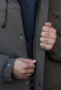 Фото - Зимова куртка в кольорі темний хакі Staff golu dark khaki - Men box