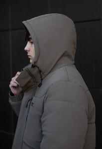 Фото - Зимова куртка в кольорі темний хакі Staff golu dark khaki - Men box