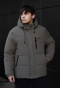 Фото - Зимова куртка в кольорі темний хакі Staff golu dark khaki - Men box