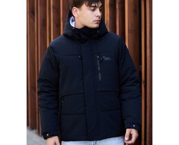 Фото - Брендированная черная куртка Staff golu black - Men box