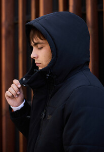Фото - Брендированная черная куртка Staff golu black - Men box