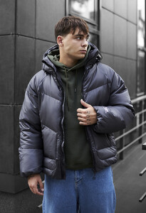 Фото - Тепла куртка для чоловіків Staff lyx dark gray - Men box