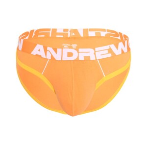 Фото - Хлопковые брифы оранжевого цвета Retro от Andrew Christian - Men box