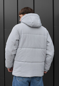 Фото - Светло-серая зимняя куртка Staff nex light gray - Men box