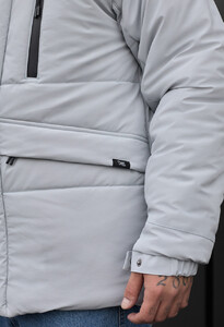 Фото - Светло-серая зимняя куртка Staff nex light gray - Men box