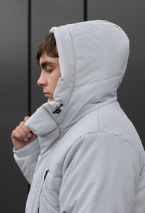 Фото - Светло-серая зимняя куртка Staff nex light gray - Men box