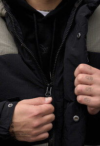 Фото - Двухцветная зимняя куртка Staff nex black & gray - Men box
