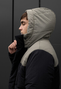 Фото - Двухцветная зимняя куртка Staff nex black & gray - Men box
