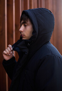 Фото - Універсальна куртка для чоловіків Staff nex black - Men box