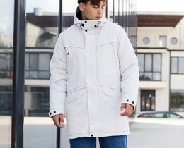 Фото - Парка в цвете белый меланж Staff st white melange - Men box