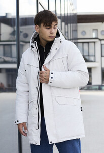 Фото - Парка в цвете белый меланж Staff st white melange - Men box