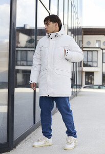 Фото - Парка в цвете белый меланж Staff st white melange - Men box