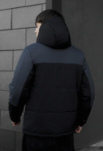 Фото - Повсякденна зимова куртка Staff qux black & gray - Men box