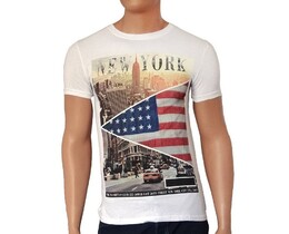 Фото - Футболка для мужчин Sport Line белая с надписью New York - Men box