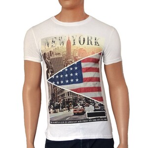 Фото - Футболка для мужчин Sport Line белая с надписью New York - Men box