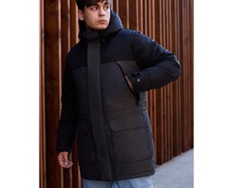 Фото - Двухцветная зимняя парка Staff to black & graphite - Men box