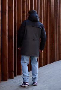 Фото - Двухцветная зимняя парка Staff to black & graphite - Men box