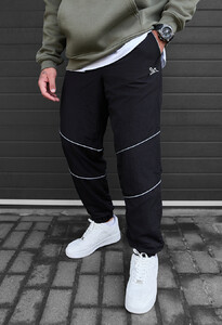 Фото - Теплі молодіжні джогери Staff hi black fleece - Men box