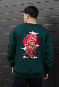 Фото - Теплый свитшот с драконом Staff dragon oversize fleece - Men box