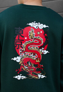 Фото - Теплый свитшот с драконом Staff dragon oversize fleece - Men box