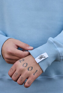 Фото - Теплый голубой свитшот Staff light blue basic fleece - Men box