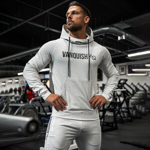 Фото - Мужской костюм для спорта от бренда VQH серого цвета - Men box