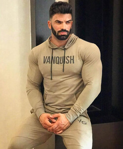 Фото - Базовый спортивный костюм от VQH бежевого цвета - Men box