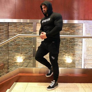 Фото - Чоловічий базовий костюм від бренду VQH чорного кольору - Men box