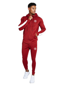 Фото - Мужской спортивный костюм от Alpha бордового цвета - Men box