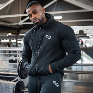 Фото - Спортивный костюм VQH (кофта + штаны) черного цвета - Men box