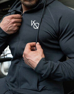 Фото - Серый мужской костюм VQH для занятий спортом - Men box