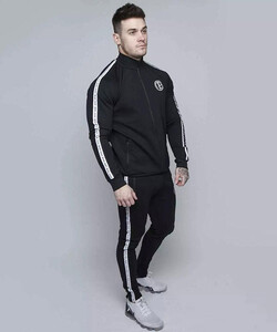 Фото - Чоловічий базовий костюм від Alpha чорного кольору - Men box