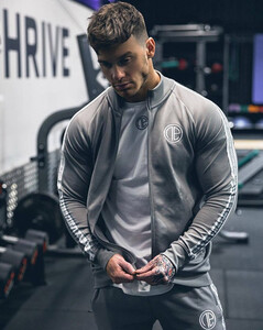 Фото - Мужской спортивный костюм от Alpha серого цвета - Men box