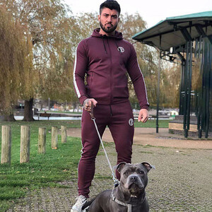 Фото - Універсальний спортивний костюм Alpha бордового кольору - Men box