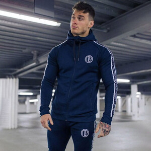 Фото - Базовий спортивний костюм від Alpha темно-синього кольору - Men box