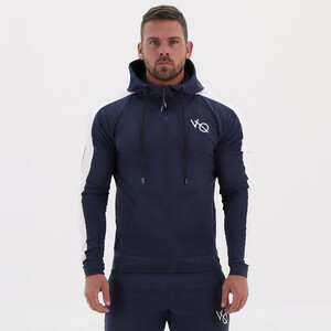 Фото - Спортивний костюм VQH (худі + штани) темно-синього кольору - Men box