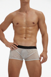 Фото - Прозрачные боксеры Ciokicx белого цвета с люрексом - Men box