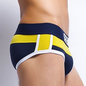 Фото - Хлопковые брифы Seeinner. Цвет: темно-синий - Men box