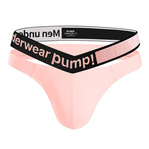 Фото - Сексуальные стринги для мужчин Pump розового цвета - Men box