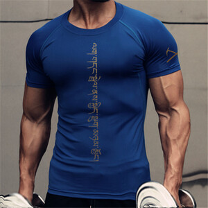Фото - Футболка для спортзалу від бренду FTX Sportwear темно-синя - Men box