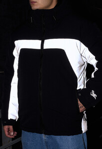 Фото - Молодежная зимняя куртка Staff vi black reflective - Men box