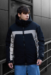 Фото - Молодежная зимняя куртка Staff vi black reflective - Men box