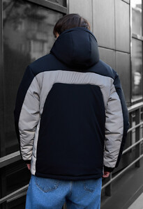 Фото - Молодежная зимняя куртка Staff vi black reflective - Men box