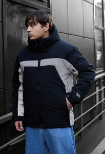Фото - Молодежная зимняя куртка Staff vi black reflective - Men box