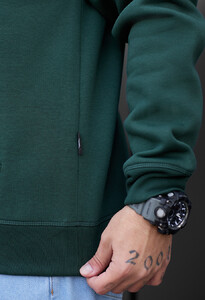 Фото - Однотонне зелене худі Staff green fleece - Men box